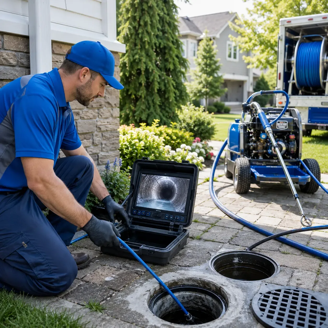 Outdoor drain cleaning professionals serving Bridgewater, NY