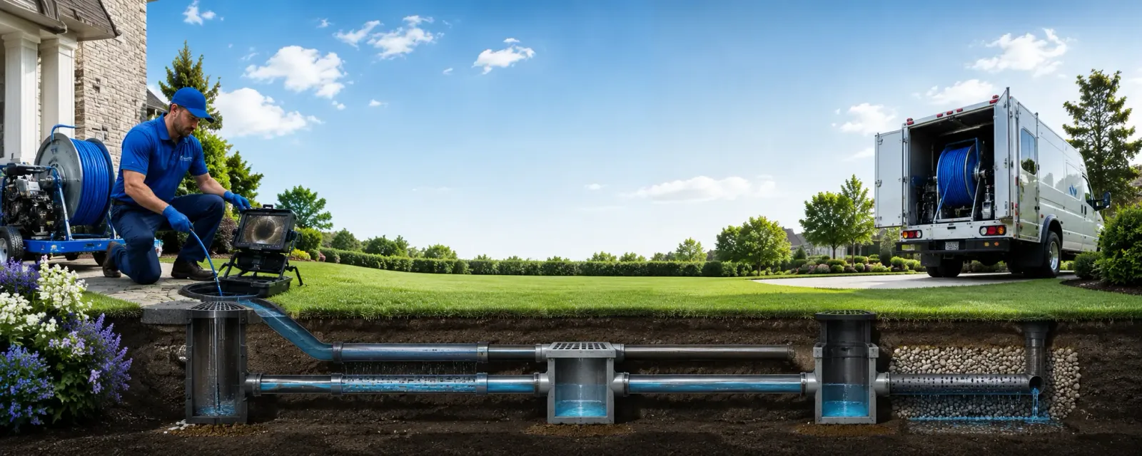 Outdoor drain cleaning information for Bridgewater, NY